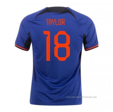 2ª Camiseta Paises Bajos Jugador Taylor 2022 2ª Camiseta Paises Bajos Jugador Taylor 2022