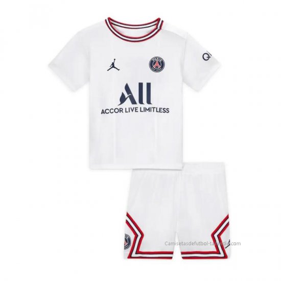 Camiseta Paris Saint-Germain 4ª Nino 2021-2022 - Haga un click en la imagen para cerrar