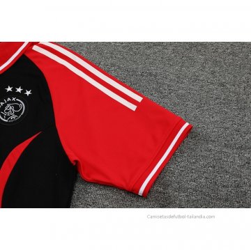 Camiseta Polo del Ajax 2022-2023 Negro y Rojo