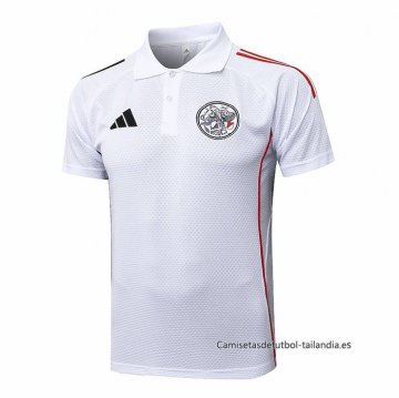 Camiseta Polo del Ajax 2025-2026 Blanco  Camiseta Polo del Ajax 2025-2026 Blanco