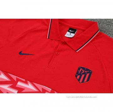 Camiseta Polo del Atletico Madrid 2022-2023 Rojo