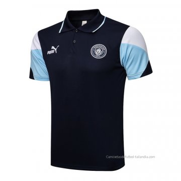 Camiseta Polo del Manchester City 2021-2022 Azul Camiseta Polo del Manchester City 2021-2022 Azul