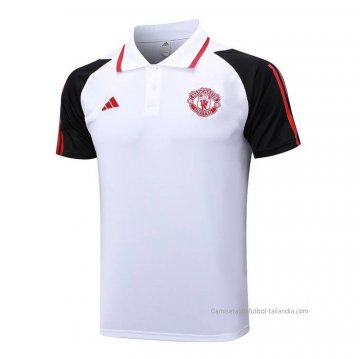 Camiseta Polo del Manchester United 2023-2024 Blanco Camiseta Polo del Manchester United 2023-2024 Blanco