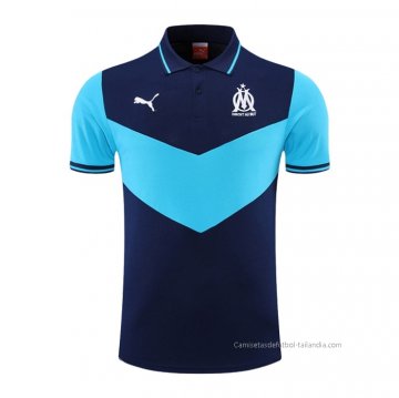 Camiseta Polo del Olympique Marsella 2022-2023 Azul Marino Camiseta Polo del Olympique Marsella 2022-2023 Azul Marino