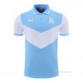 Camiseta Polo del Olympique Marsella 2022-2023 Azul y Blanco