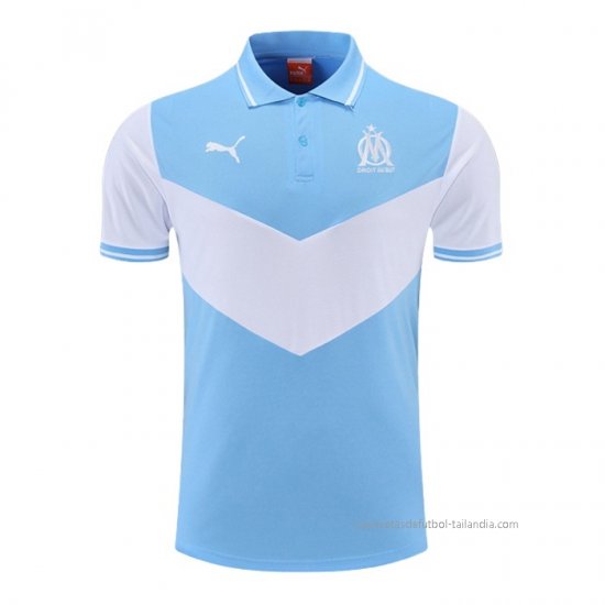 Camiseta Polo del Olympique Marsella 2022-2023 Azul y Blanco - Haga un click en la imagen para cerrar