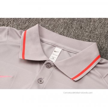 Camiseta Polo del Paris Saint-Germain 2021-2022 Gris