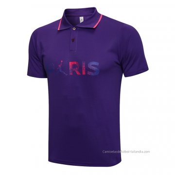Camiseta Polo del Paris Saint-Germain Jordan 2021-2022 Purpura Camiseta Polo del Paris Saint-Germain Jordan 2021-2022 Purpura