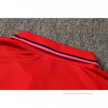 Camiseta Polo del Paris Saint-Germain Jordan 2021-2022 Rojo