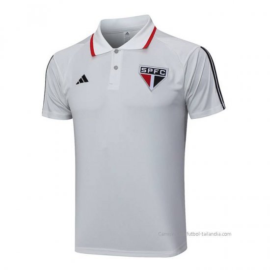 Camiseta Polo del Sao Paulo 2023-2024 Gris - Haga un click en la imagen para cerrar
