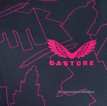 Camiseta Pre Partido del Everton 2025-2026 Azul Rosa