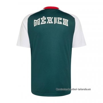 Camiseta Pre Partido del Mexico 2026 Verde Blanco