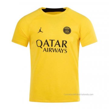 Camiseta Pre Partido del Paris Saint-Germain 2023 Amarillo Camiseta Pre Partido del Paris Saint-Germain 2023 Amarillo