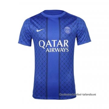 Camiseta Pre Partido del Paris Saint-Germain 2025-2026 Azul Camiseta Pre Partido del Paris Saint-Germain 2025-2026 Azul