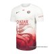 Camiseta Pre Partido del Paris Saint-Germain 2025-2026 Blanco Rojo