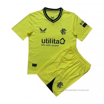 Camiseta Rangers Portero Nino 2023-2024 Amarillo Camiseta Rangers Portero Nino 2023-2024 Amarillo
