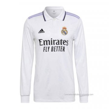 1ª Camiseta Real Madrid Manga Larga 2022-2023