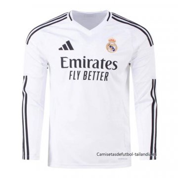 1ª Camiseta Real Madrid Manga Larga 2024-2025 1ª Camiseta Real Madrid Manga Larga 2024-2025