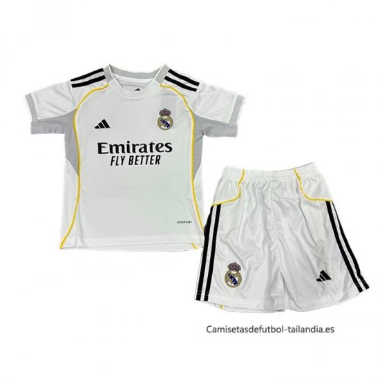 1ª Camiseta Real Madrid Nino 2025-2026 - Haga un click en la imagen para cerrar