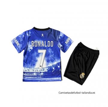 Camiseta Real Madrid Ronaldo Special Nino 2025-2026 Azul