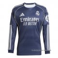 2ª Camiseta Real Madrid Manga Larga 2025-2026