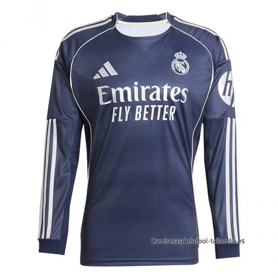 2ª Camiseta Real Madrid Manga Larga 2025-2026 - Haga un click en la imagen para cerrar
