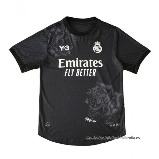 Camiseta Real Madrid Y-3 Portero Authentic 2024 Negro - Haga un click en la imagen para cerrar