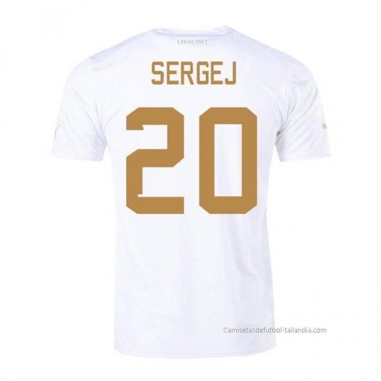 2ª Camiseta Serbia Jugador Sergej 2022 - Haga un click en la imagen para cerrar