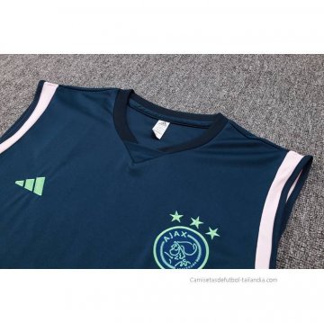 Camiseta de Entrenamiento Ajax Sin Mangas 2023-2024 Azul