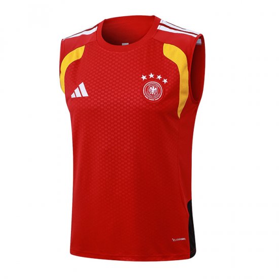 Camiseta de Entrenamiento Alemania Sin Mangas 2025-2026 Rojo - Haga un click en la imagen para cerrar
