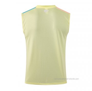Camiseta de Entrenamiento Arsenal Sin Mangas 2021-2022 Amarillo