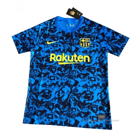 Camiseta de Entrenamiento Barcelona 2021-2022 Azul - Haga un click en la imagen para cerrar