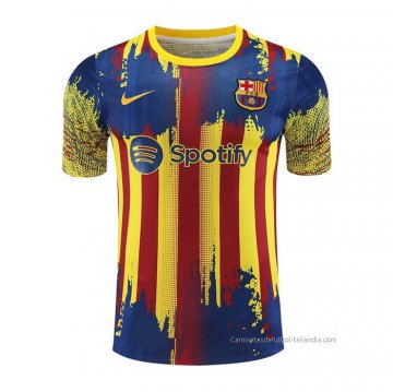 Camiseta de Entrenamiento Barcelona 2023-2024 Amarillo y Azul Camiseta de Entrenamiento Barcelona 2023-2024 Amarillo y Azul