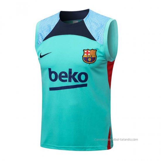 Camiseta de Entrenamiento Barcelona Sin Mangas 2022-2023 Verde - Haga un click en la imagen para cerrar
