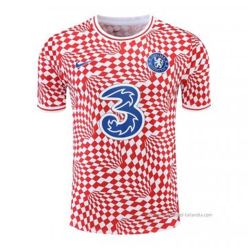 Camiseta de Entrenamiento Chelsea 2022-2023 Rojo y Blanco Camiseta de Entrenamiento Chelsea 2022-2023 Rojo y Blanco