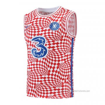 Camiseta de Entrenamiento Chelsea Sin Mangas 2022-2023 Rojo Camiseta de Entrenamiento Chelsea Sin Mangas 2022-2023 Rojo