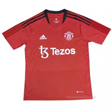 Camiseta de Entrenamiento Manchester United 2022 Rojo Camiseta de Entrenamiento Manchester United 2022 Rojo