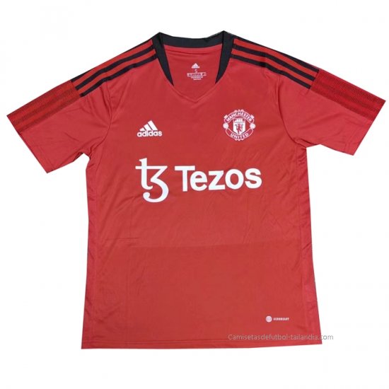 Camiseta de Entrenamiento Manchester United 2022 Rojo - Haga un click en la imagen para cerrar