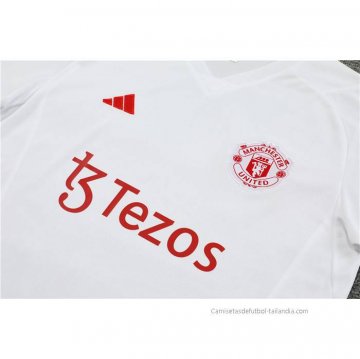 Camiseta de Entrenamiento Manchester United 2023-2024 Blanco