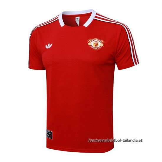 Camiseta de Entrenamiento Manchester United 2025-2026 Rojo - Haga un click en la imagen para cerrar