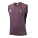 Camiseta de Entrenamiento Manchester United Sin Mangas 2025-2026 Rojo Purpura