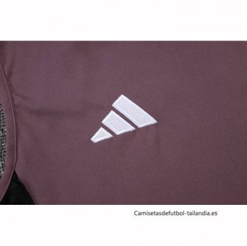 Camiseta de Entrenamiento Manchester United Sin Mangas 2025-2026 Rojo Purpura