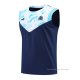 Camiseta de Entrenamiento Olympique Marsella Sin Mangas 2022-2023 Azul