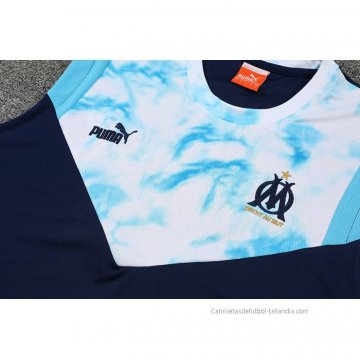 Camiseta de Entrenamiento Olympique Marsella Sin Mangas 2022-2023 Azul