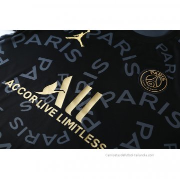 Camiseta de Entrenamiento Paris Saint-Germain Jordan 2021 Negro