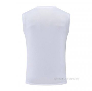 Camiseta de Entrenamiento Paris Saint-Germain Sin Mangas 2022-2023 Blanco y Gris