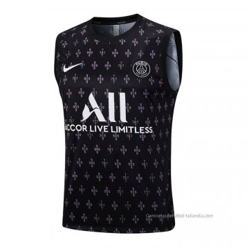 Camiseta de Entrenamiento Paris Saint-Germain Sin Mangas 2023-2024 Negro Camiseta de Entrenamiento Paris Saint-Germain Sin Mangas 2023-2024 Negro