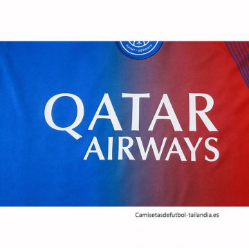 Camiseta de Entrenamiento Paris Saint-Germain Sin Mangas 2025-2026 Azul Rojo