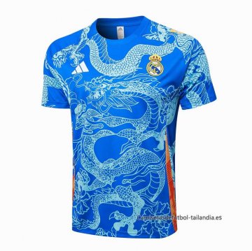 Camiseta de Entrenamiento Real Madrid Dragon 2024-2025 Azul Camiseta de Entrenamiento Real Madrid Dragon 2024-2025 Azul