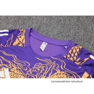 Camiseta de Entrenamiento Real Madrid Dragon 2024-2025 Purpura